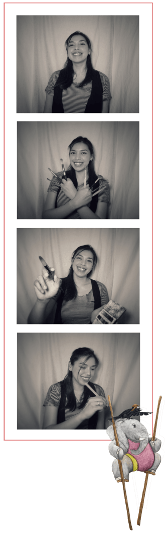 About Page_PhotoStrip Pink+ Sticker